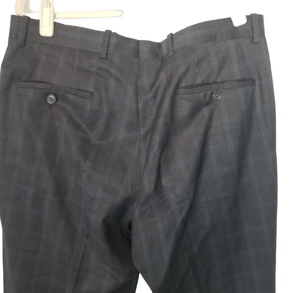 Peter Millar Mens 40S Gray Plaid Long Sleeves Wool 2-Piece Blazer Suit Set - Picture 14 of 14